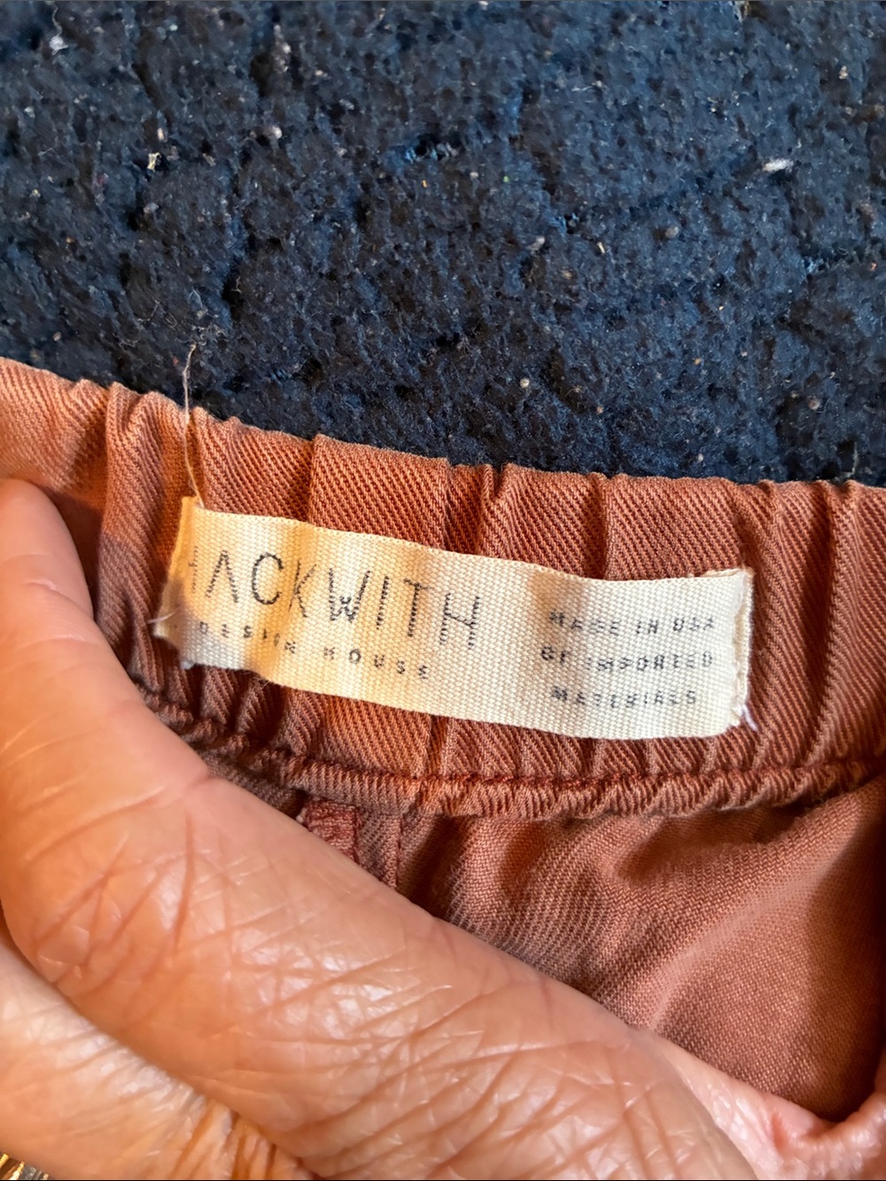HackWith design house Elastic Waist Pants - Terracotta - Picture 5 of 6